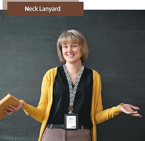Miniatura 6 de Cordón para el cuello para llaves, pulsera con llavero, soporte para tarjetas de identificación, regalo para profesores, mujeres, hombres