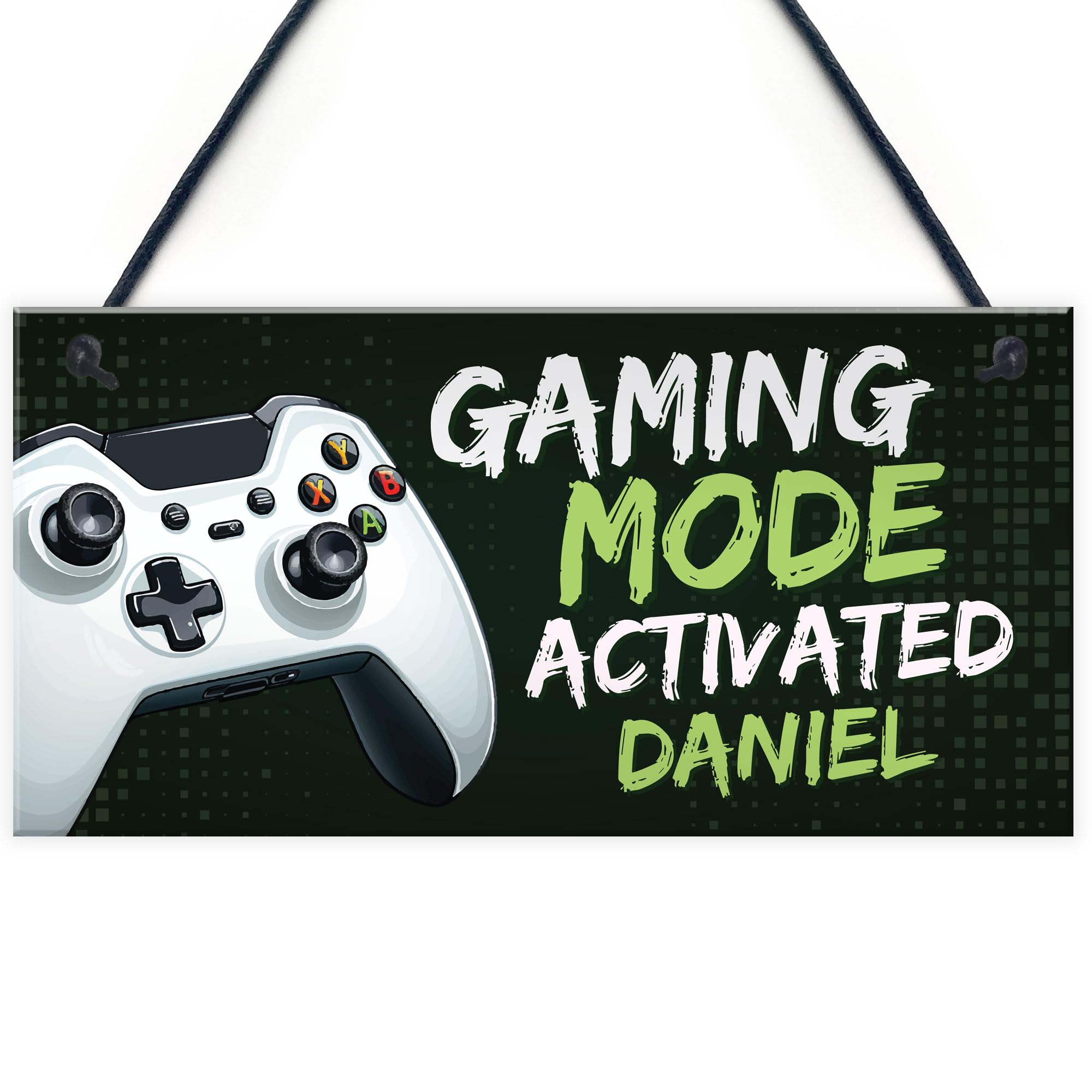Red Ocean Gaming Sign Personalised Gaming Bedroom Accessories Boys Bedroom Sign Gamer Gift For Boys Son