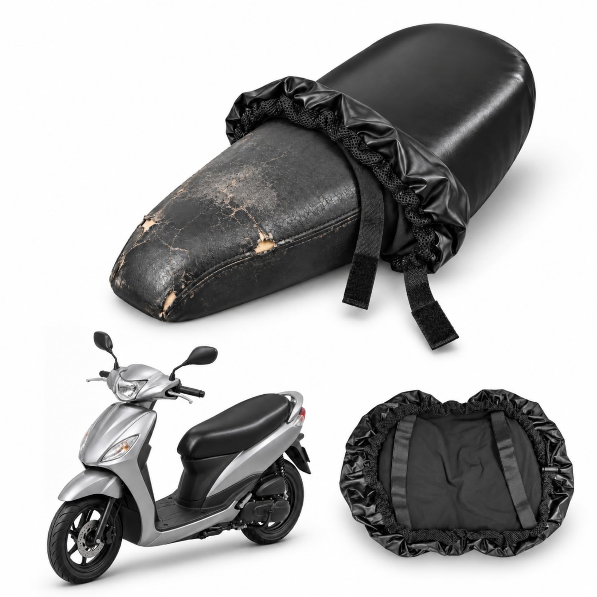 Funda para Asiento de Moto Ajustable de 95 a 115 cm - imagen 1