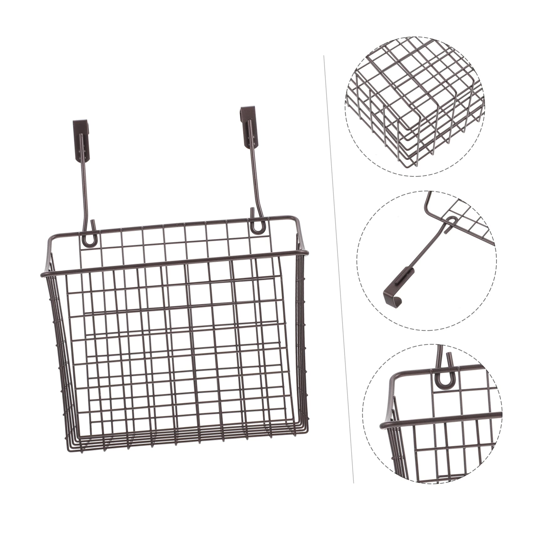 Cesta Almacenamiento Alambre para Puerta Hierro de Colgante para Diseño Ahorrador de Espacio Elegante en Armario y Cocina y Hogar