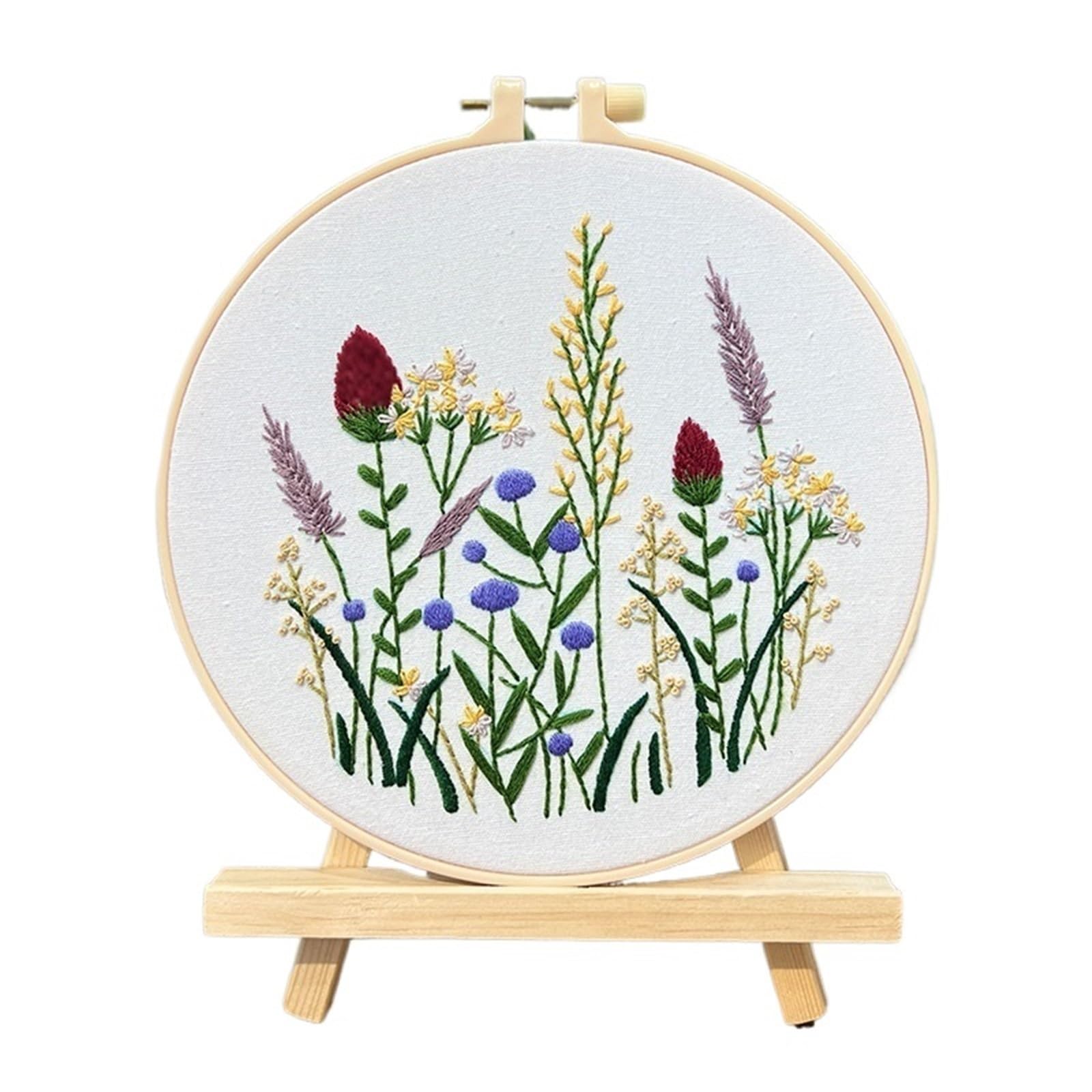 LKLNKVL embroidery, Embroidery Kit， Mbroidery Kit For Beginners Adults, Beginner(Color 06,Without hoop)