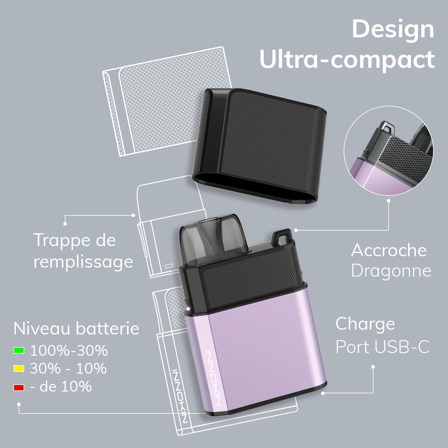 fiole cigarette électronique Klypse Zip Innokin Pod Mod Kit Acquista Online