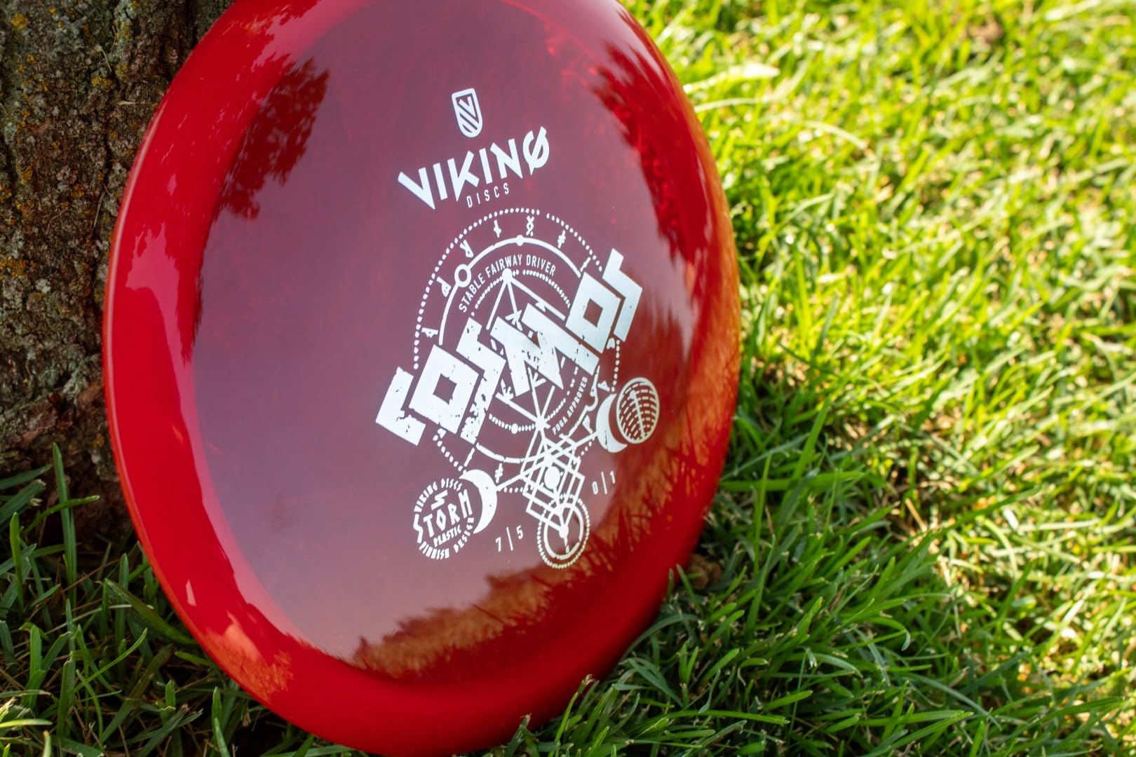 Viking Discs Cosmos Storm Plastic | Control Driver | Beginner Friendly Disc Golf Driver [Stamp Color & Color Shade May Vary]