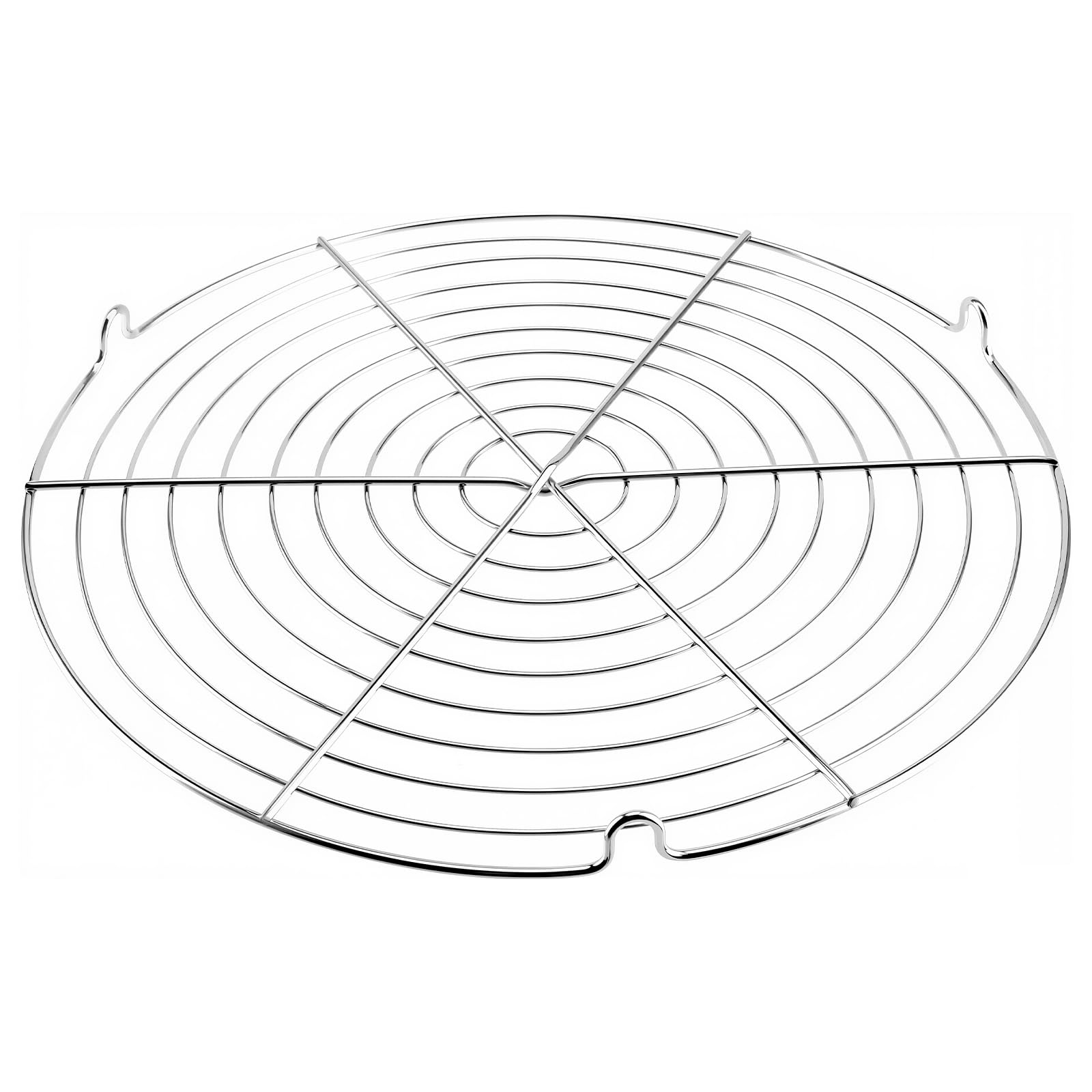 Grilles de Refroidissement pour Pâtisserie Lot de 5 - 30,5 cm Argenté Rondes Cuisson Rapide