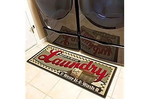 UKELER Non-Slip Washable Laundry Room Rug Runner