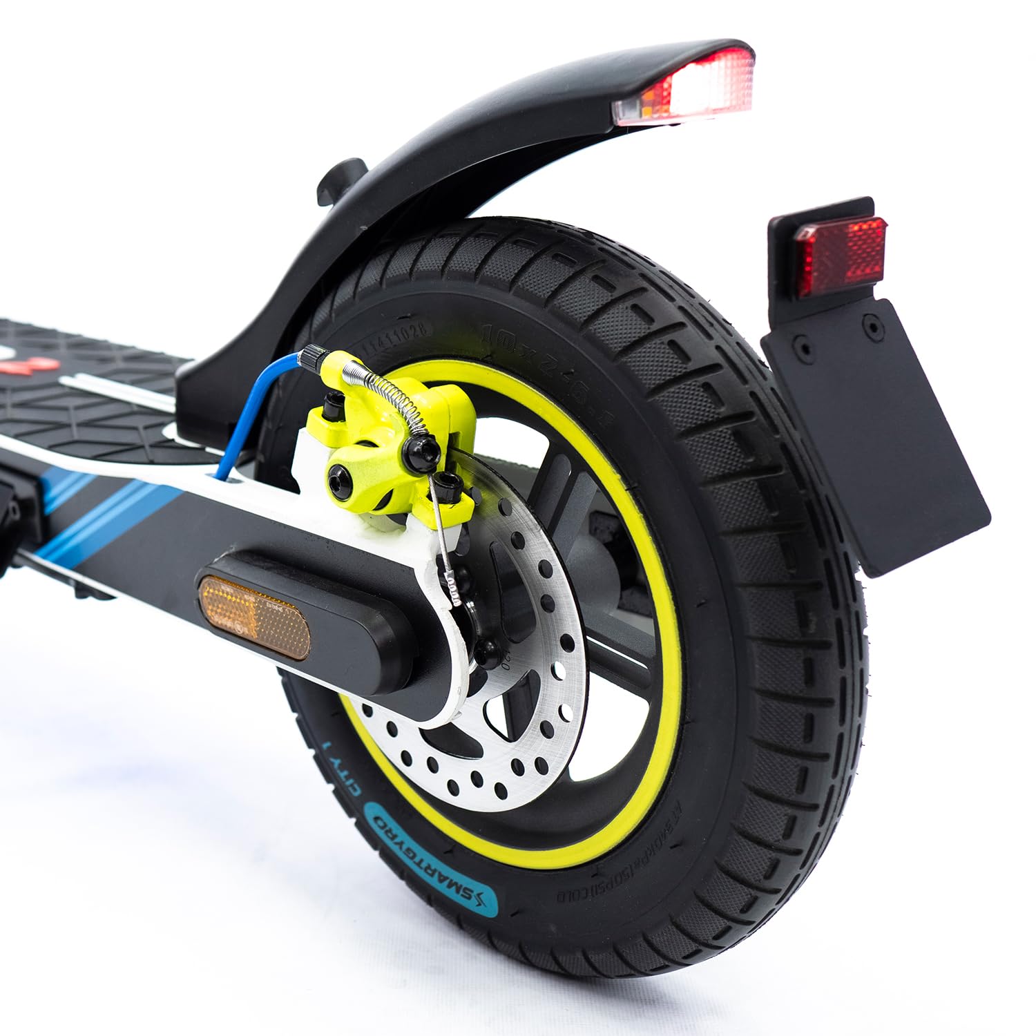 smartGyro Z-One Blue - Scooter électrique certifié 36V, Puissance maximale 400W, Batterie 8Ah, autonomie 30Km, Roues pneumatiques 10", Triple freinage, Application, certifié DGT, deuxième génération