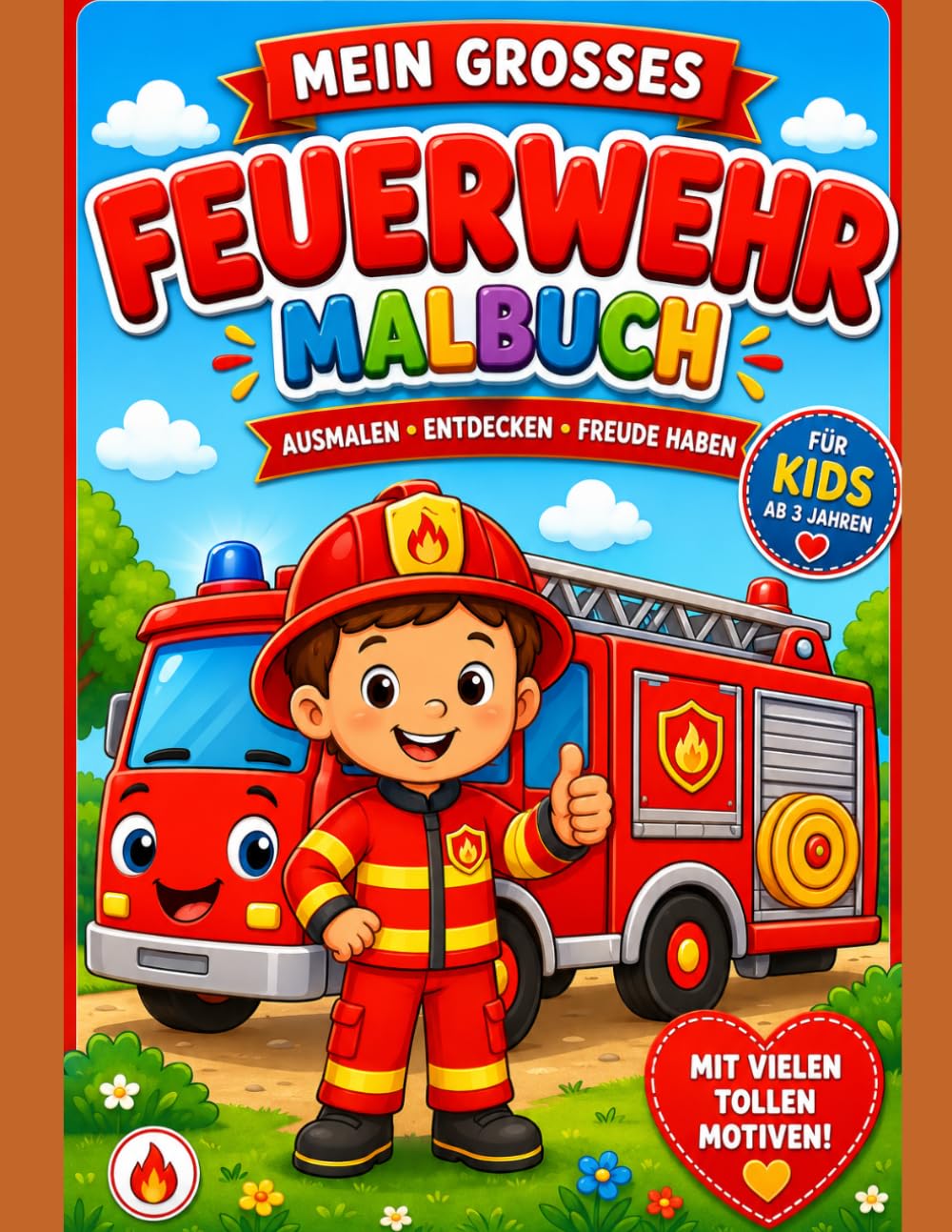 Mein großes Feuerwehr Malbuch