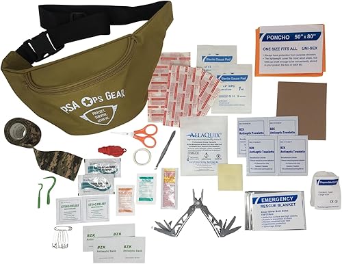 Kit de primeros auxilios para senderismo y aventuras al aire libre, Deluxe (Hip Pack - Bolsa para cinturón)