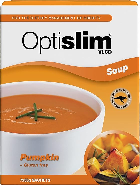 Optislim VLCD Soup High Pure Protein, Low Carb Healthy Diet Soup Powder, High Calcium, Gluten