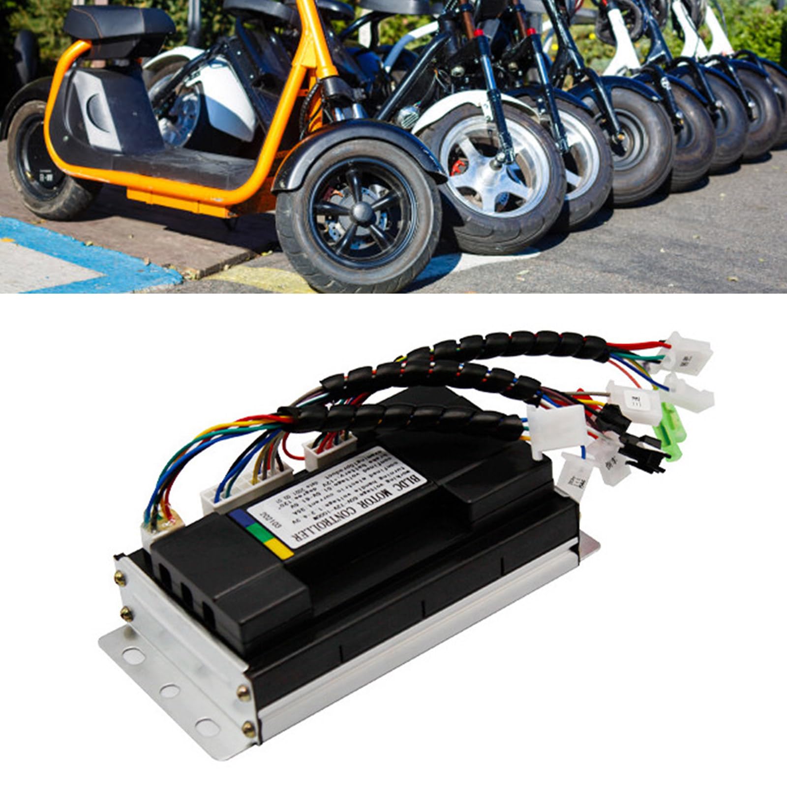 Regolatore di velocità del motore 1500W Ciclismo accessorio modificato 48-72V senza spazzola per velocità intelligente della bici elettrica