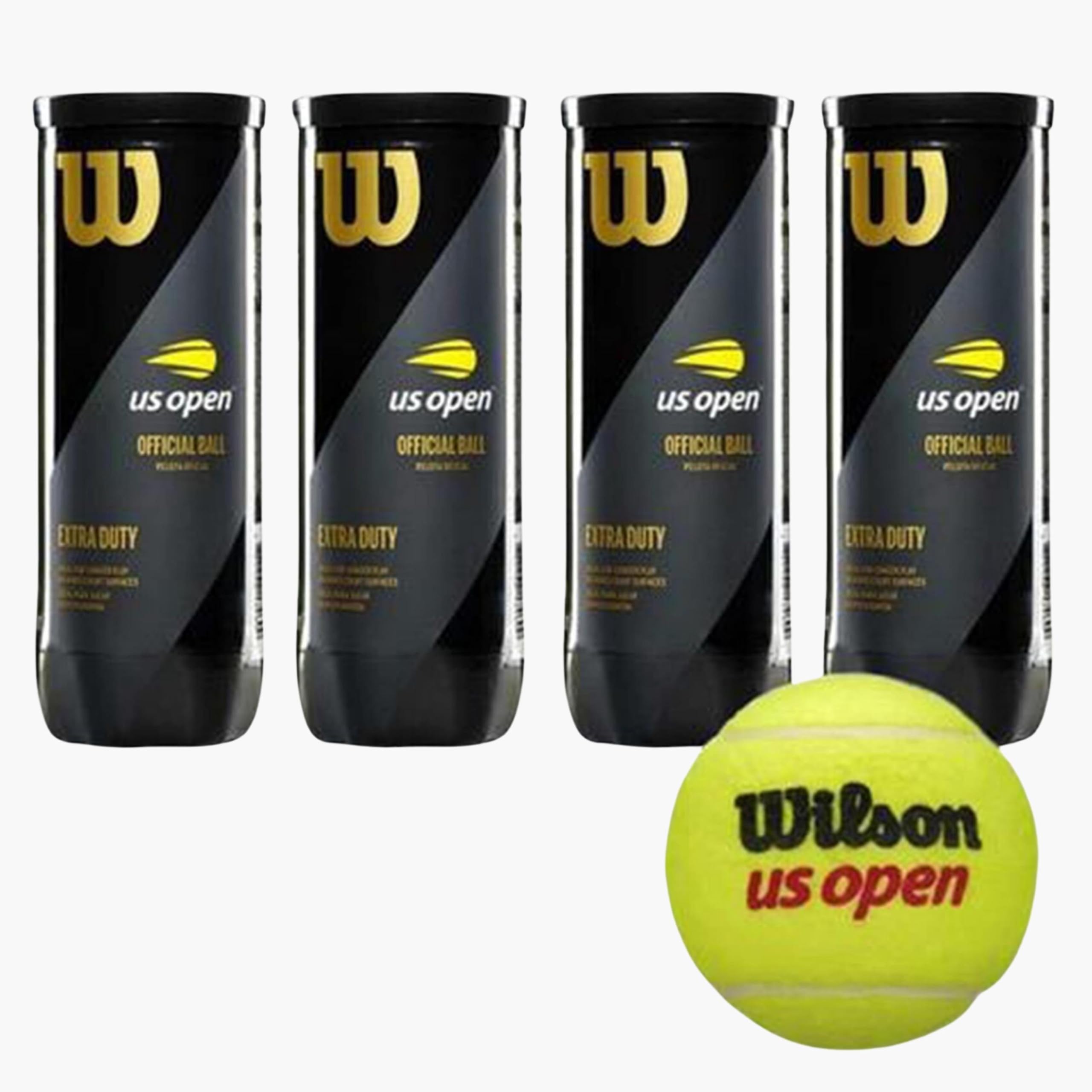 Wilson 4 Kutu Us Open Tenis Topu Vakum Ambalajda WRT106200