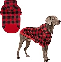 Vista 20 de KOOLTAIL Sudadera básica con capucha para perro, suave y cálido, con agujero para la correa y bolsillo, abrigo de invierno para mascotas, ropa