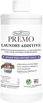 Premo Guard Bed Bug, Mite & Lice Natural Laundry Detergent Additive