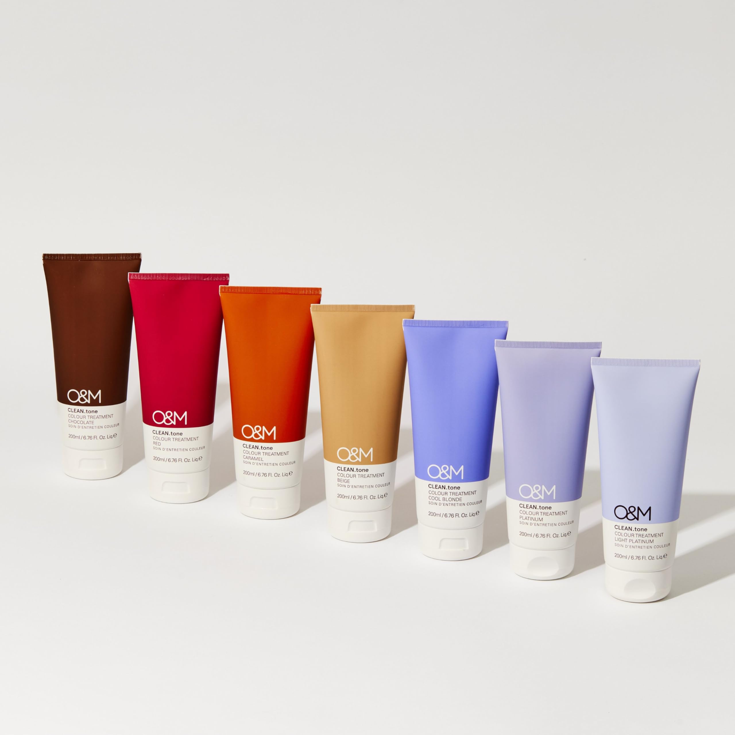 O&M CLEAN.tone Red Masque capillaire cheveux bruns châtain clair 200ml vegan sans sulfates silicones