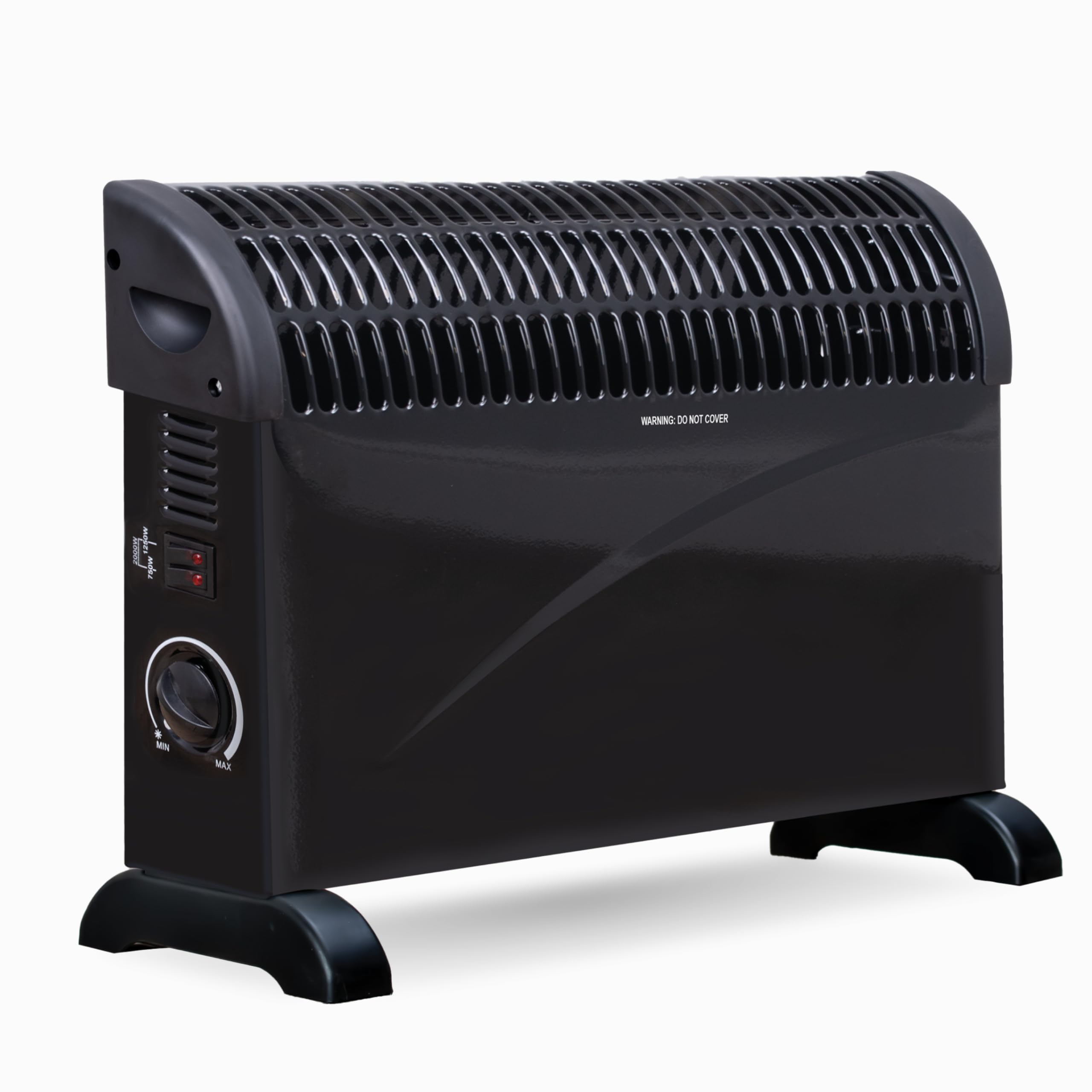 STATUS Convection Heater 2000β―W Black Portable Electric Heater, 3 Heat Settings, Adjustable Thermostat, Overheat Protection, Power Indicator Light, Carry Handle, (CONHB-2000W1PKB)