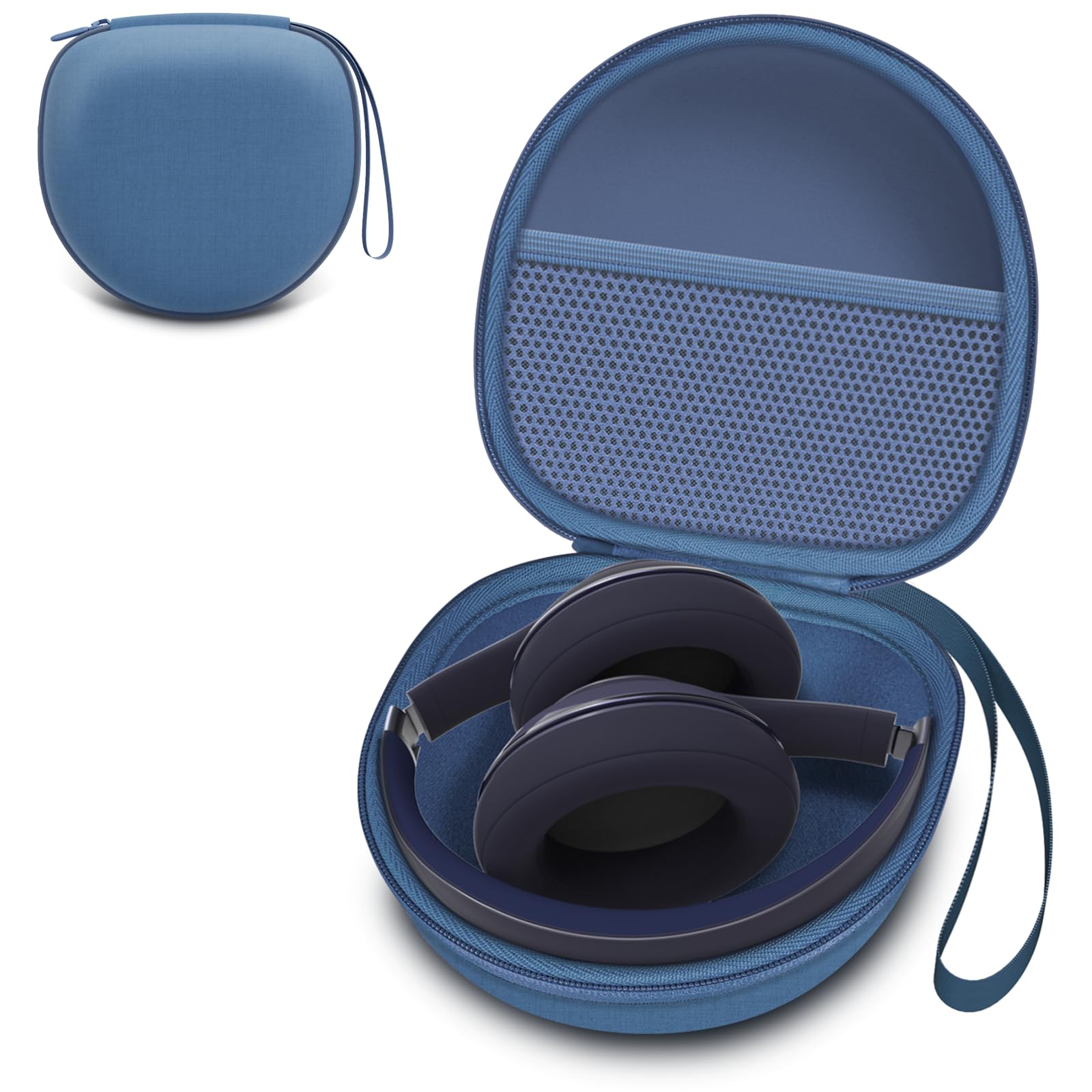 Headphone Headset Case for Folding Headphone, Light Blue