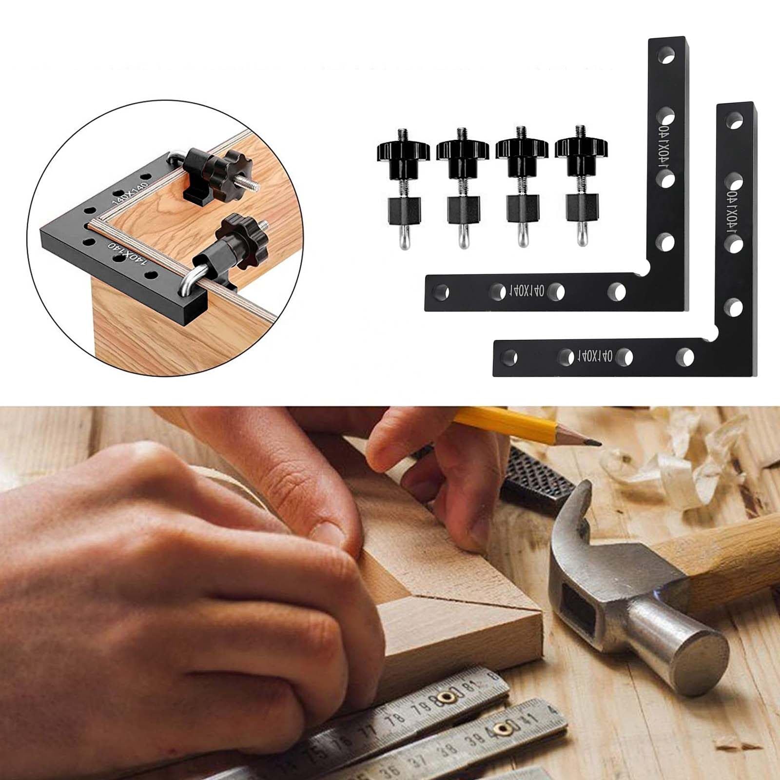 Winkelspanner 90° Positionierklemme - 59mm Für Präzise Holzverbindungen