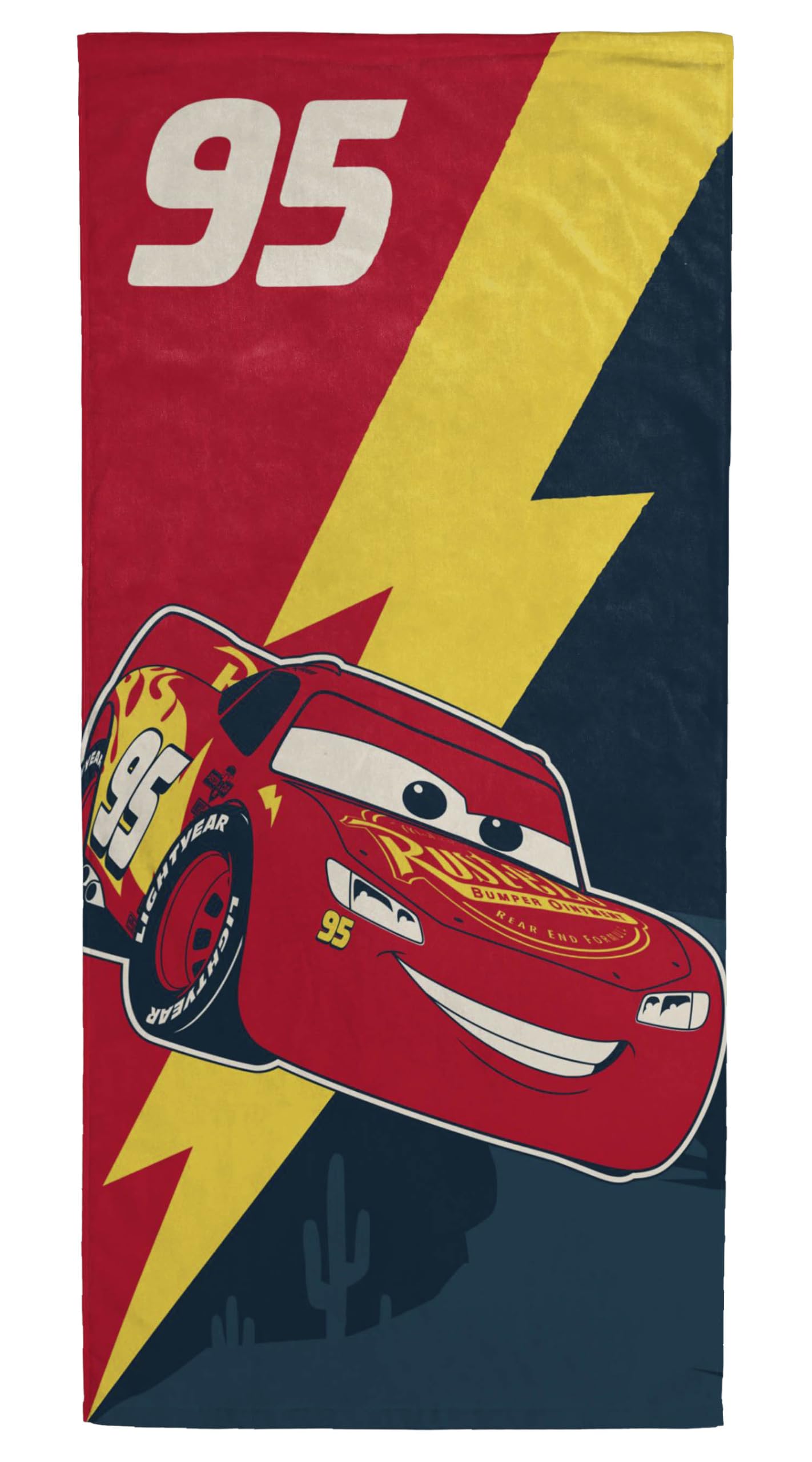 Jay Franco Kids Disney Cars 100% Cotton Beach Towel - 71 x 147cm Super Soft Bath Towel, Pool & Travel, Official Licensed Product, Multi