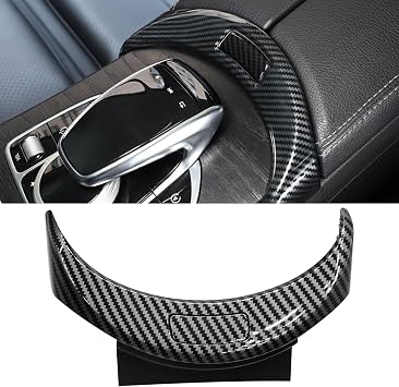 TTCR-II for 2015-2021 Mercedes C Class W205 Console Release Switch | for W253 Center Armrest Button Switch 2016-2022 7.87-Inch Inner Width, Not Real Carbon
