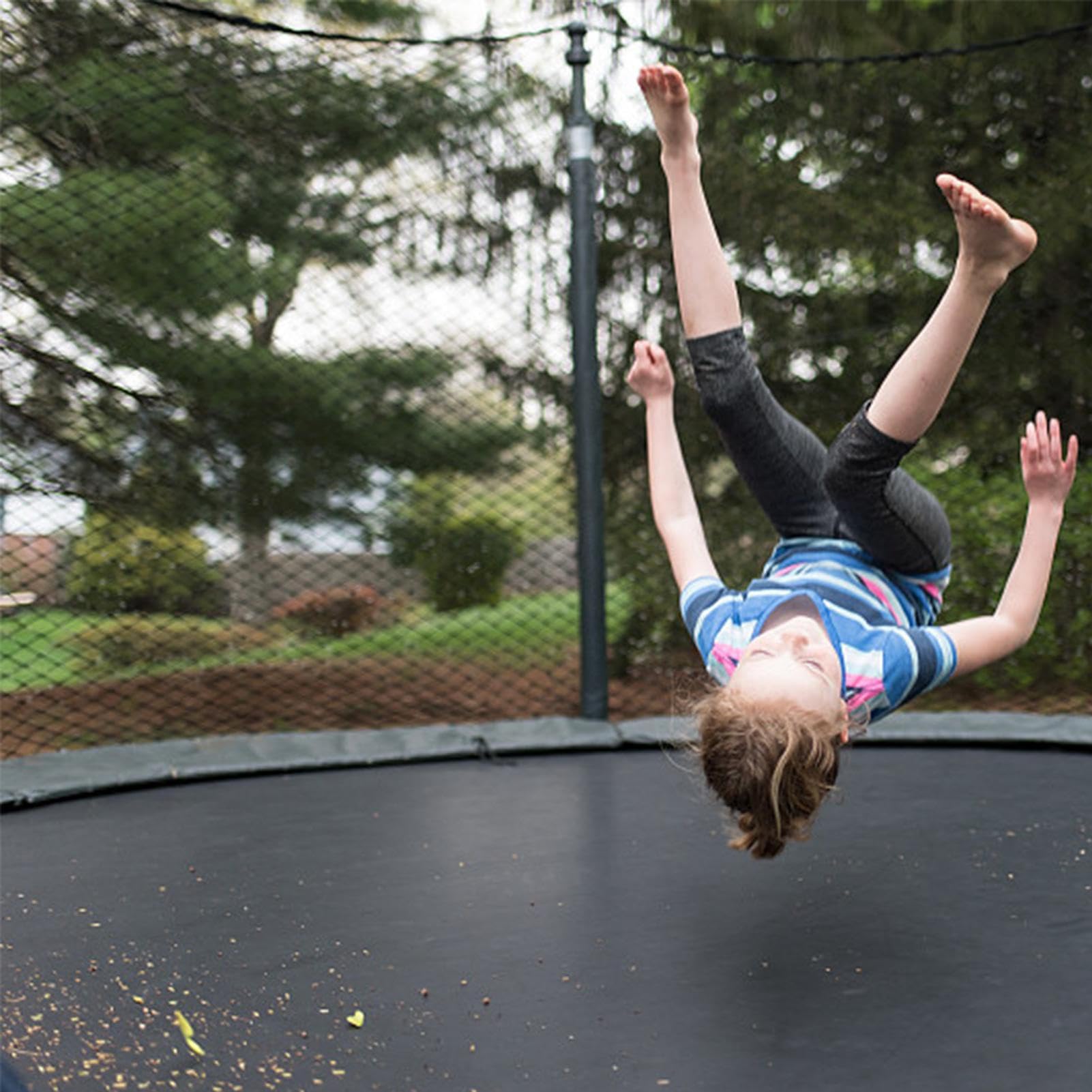 Mata zastępcza do trampoliny (305 cm) – odporna na warunki atmosferyczne i promieniowanie UV powierzchnia do skakania | 8-warstwowa tkanina siatkowa PP z narzędziem sprężynowym