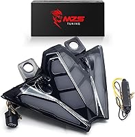 Vista 30 de MZS Luz trasera para motocicleta, LED integrado señal de giro intermitente transparente compatible con CBR500R CBR 500R CB500F CB500X 2013-2015