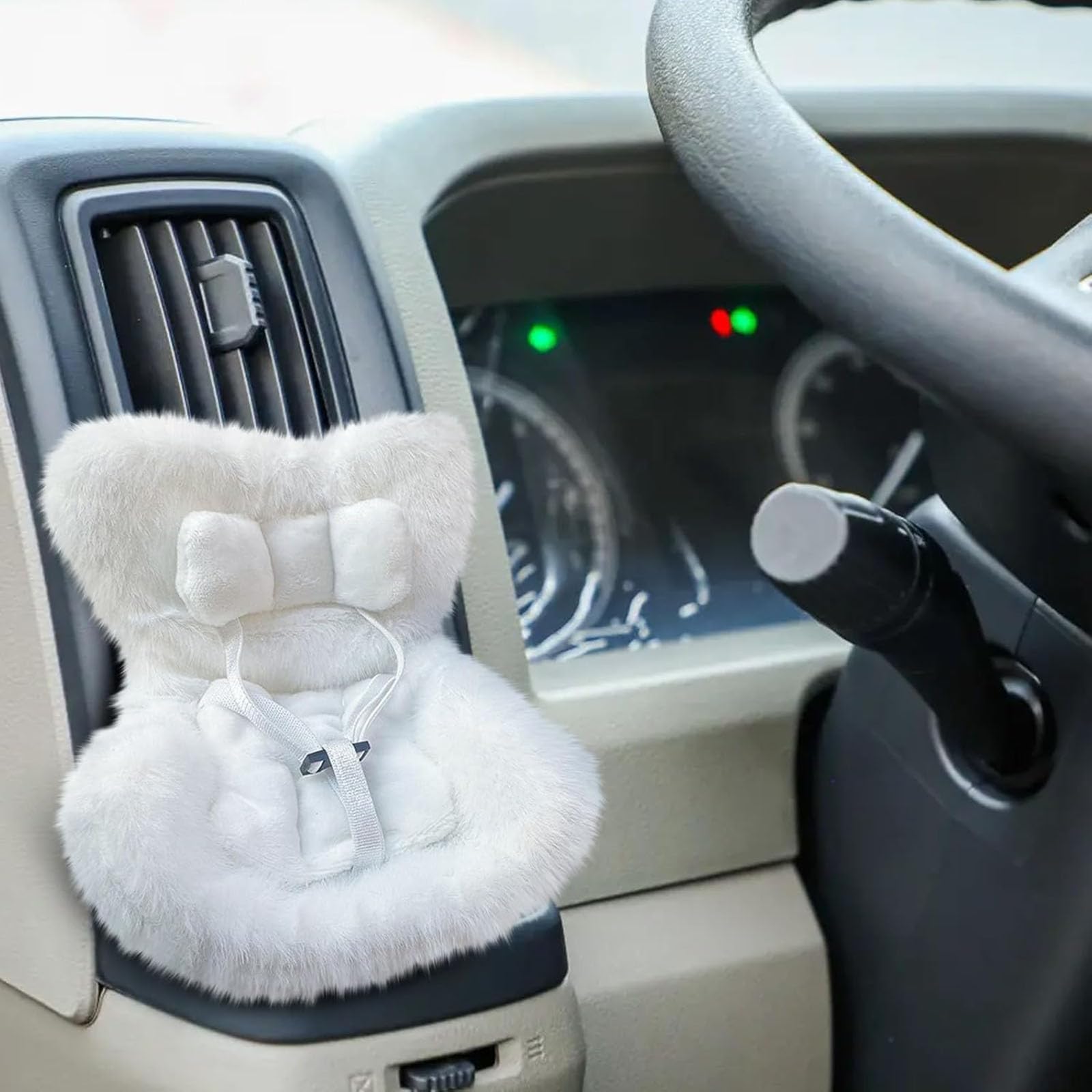 Car Seat for Labubu Dolls Car Seat Vent Clip for Labubu Accessories (17CM) Dolls, Cute Safety CarSeat for Doll Soft Cushion, Cars Chair Air Vent Decoration & Desktop Decor Displaying Doll Accessories
