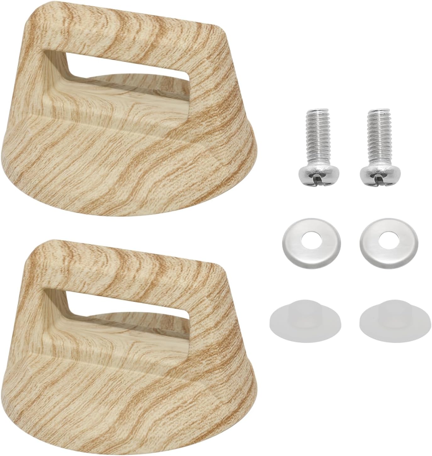 2Pcs Wood Pot Lid Knob, Universal Replacement, Light Brown