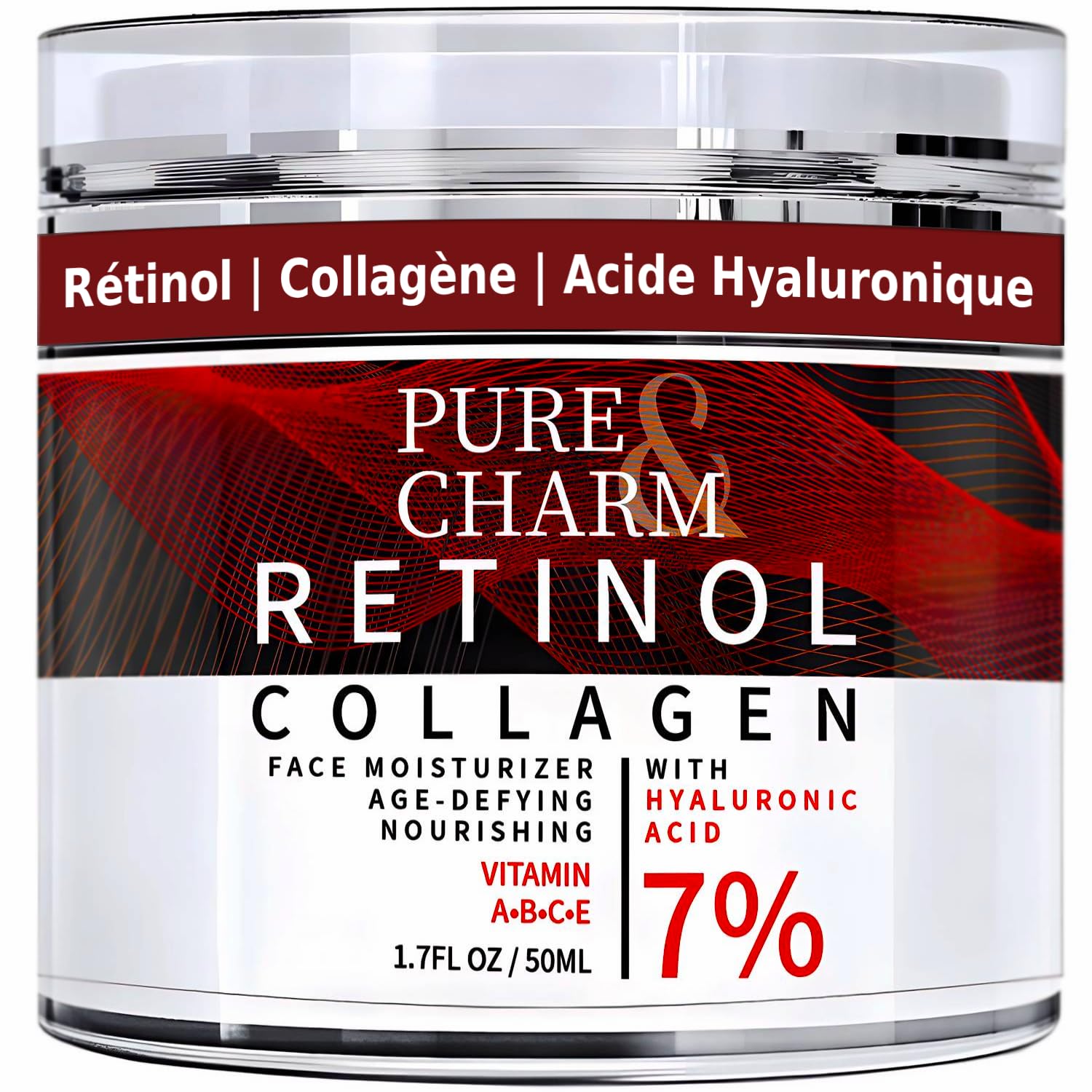 Crème Visage Au Collagène, Rétinol Et Acide Hyaluronique - Marque Lucky, 50 Ml, Neuf Sous Emballage