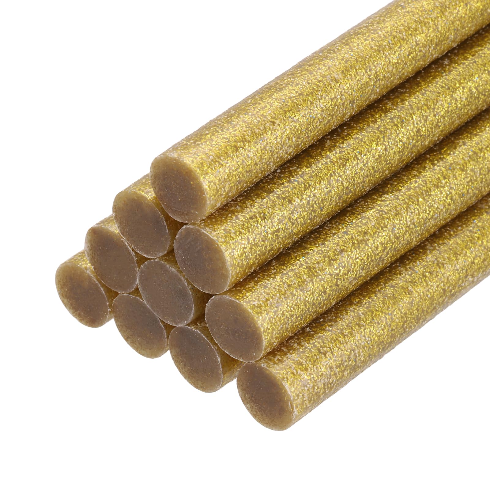 PATIKIL Hot Glue Sticks for Glue Gun, 10 Pcs Colored Hot Melt Adhesive Bulk Sticks for DIY Craft Projects Art Decoration Home Repairs, Golden Yellow (11mm x 200mm)