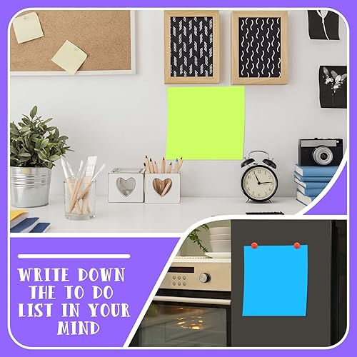 Miniatura 6 de Harloon Notas adhesivas grandes de 11 x 11 pulgadas, notas adhesivas gigantes, notas adhesivas cuadradas para oficina, hogar, escuela, reunión, 40