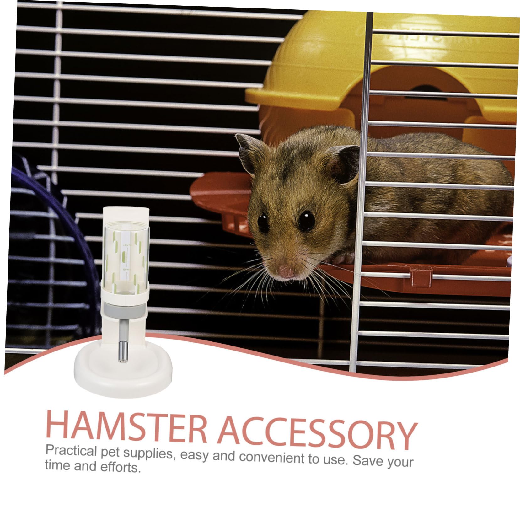 HANABASS Hamster Trinkflasche Mit Verstellbarem Halter Aus Bpa Freiem Material Für Kleintiere Wie Hamster Und Meerschweinchen Praktische Haustiertränke Für Haushalt