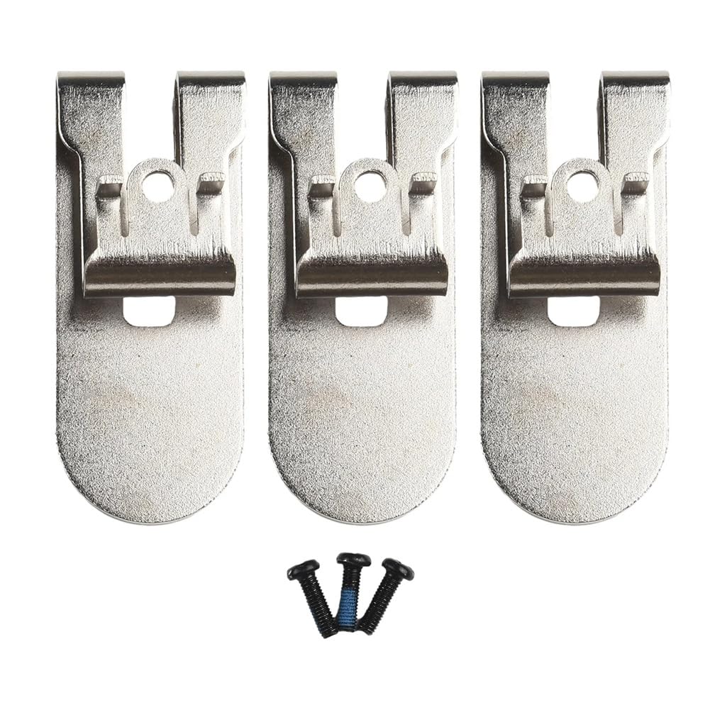 Littimoon N435687 Belt Hook Clip Kit, 3pcs, Includes Screws for Drill Drivers DCF620/DCF620B/DCF622, for Use in Drywall Tool Setup