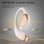 Monster Open Ear AC520 Headphones, Bluetooth 6.0 Wireless Earbuds with Premium Audio, Open Ear Headphones with 24H Playtime, Unique Handbag Design, ENC Clear Call, IPX6 Sweatproof, White