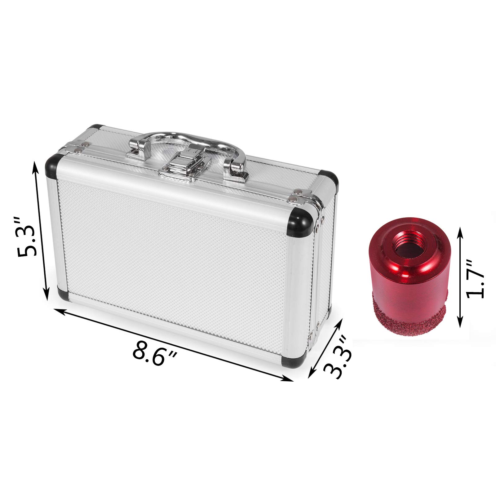 10 Pezzi Punte Diamantate per Trapano M14 (per Smerigliatrice Angolare) Sega a Tazza Diamantati per Piastrelle, Granito, Marmo e Porcellana, dal diametro di 20, 25, 32, 35, 40, 50, 60, 68 mm