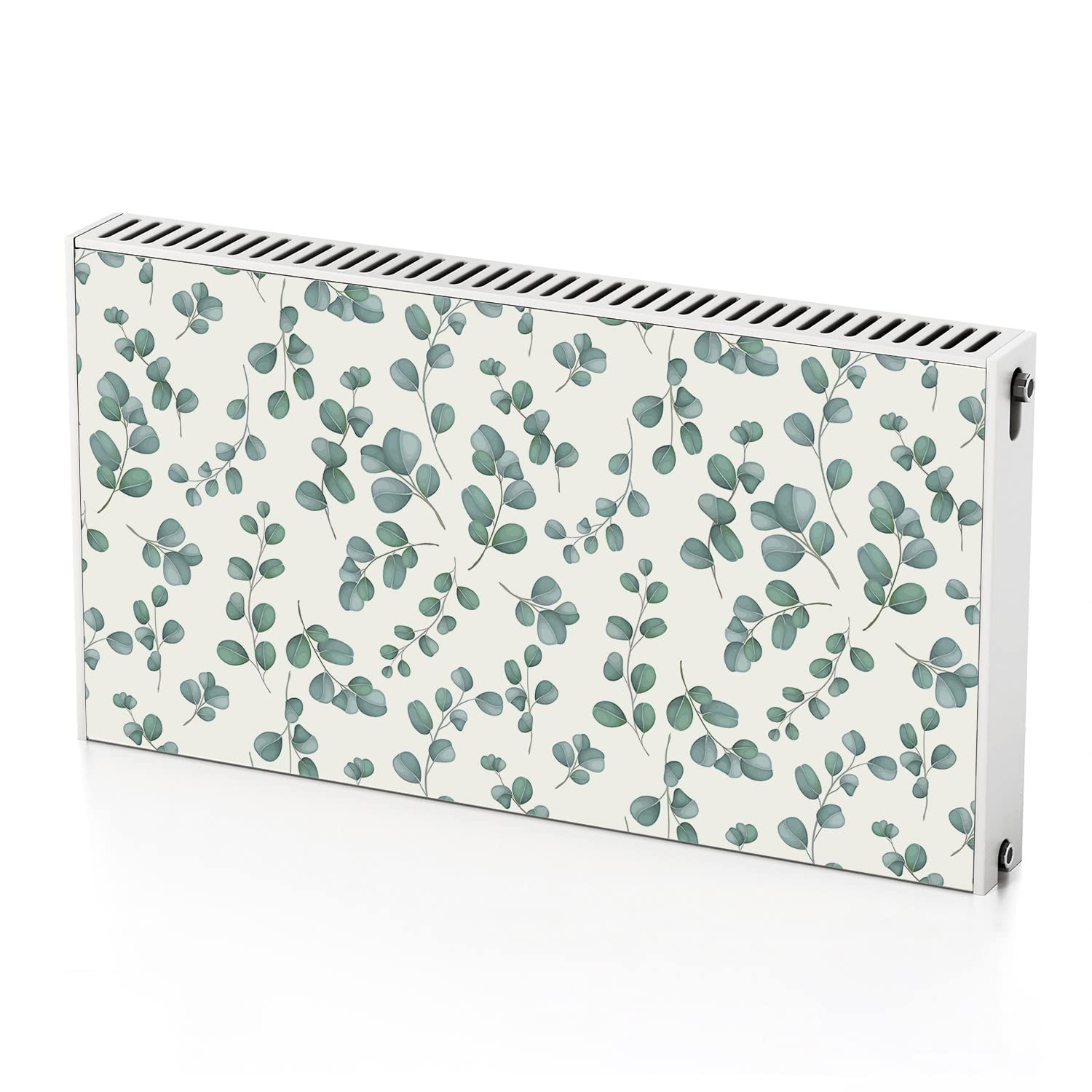 Aimant de radiateur 110x60 cm Coloray - Tapis magnétique décoratif feuilles vertes