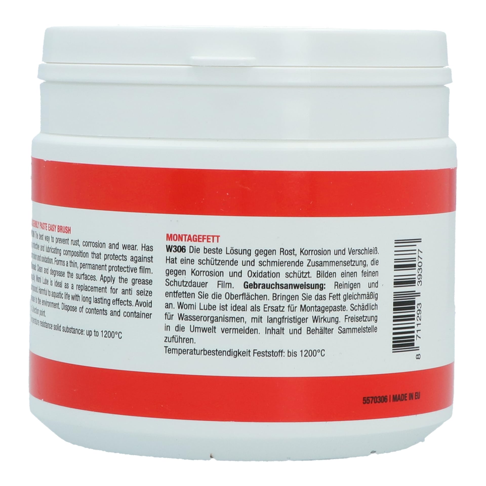 Womi W306 Montagefett Grau 450g