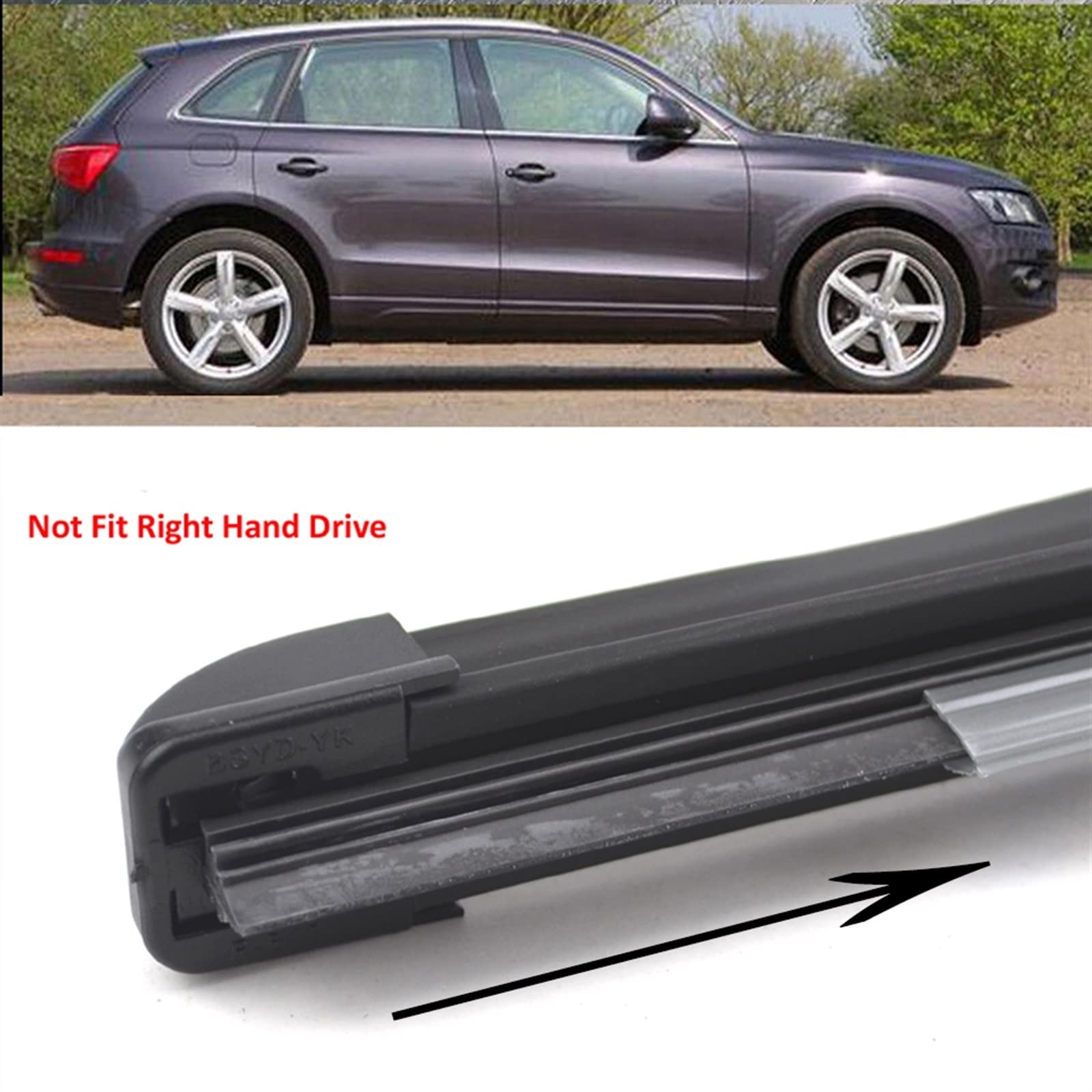 Parabrezza Parabrezza Spazzole Tergicristallo Auto Anteriore Posteriore Lunotto Tergicristallo per Audi Q5 2008 2009 2010 2011 2012 2013 2014 2015 2016 2017