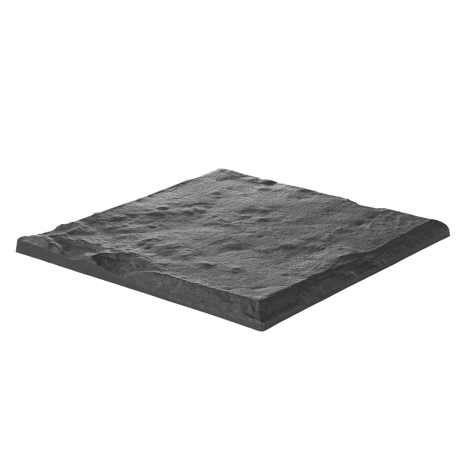 VEVOR Trittsteine Garten, 16 Stk., 395x395 mm, dekorative Gehwegplatte mit Pfählen, Kunststoff-Wegepflaster, Steinplatte aus PC+ABS-Harz, Steinoptik für Rasen, Terrassenlandschaft, Grau