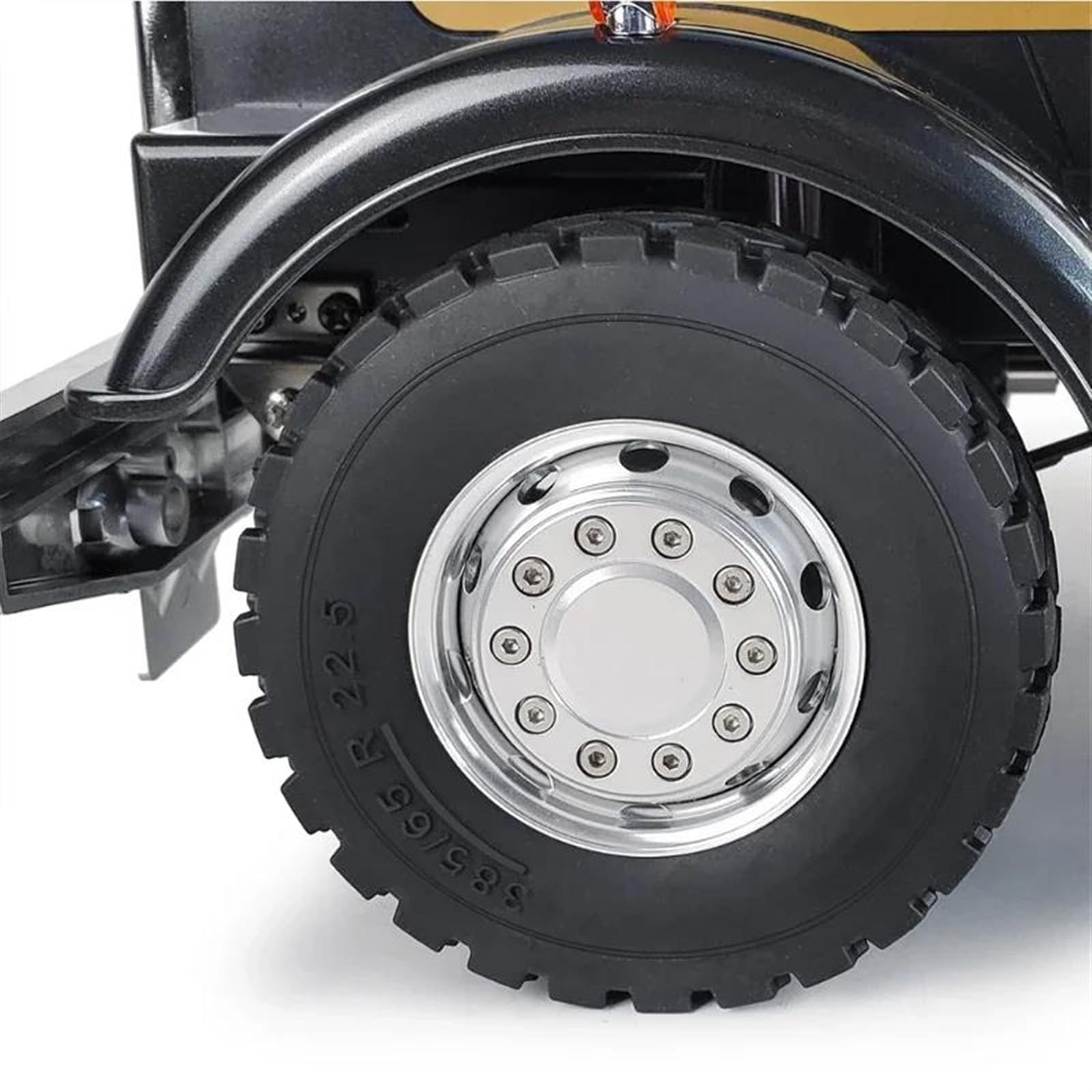 RC Neumáticos Rueda Compatible con Tamiya Neumáticos De Goma para Ruedas, Neumáticos De 84x30mm para Cubos De Llanta De Rueda 1/14, Remolque De Tractor De Control Remoto, Remolque De Carga
