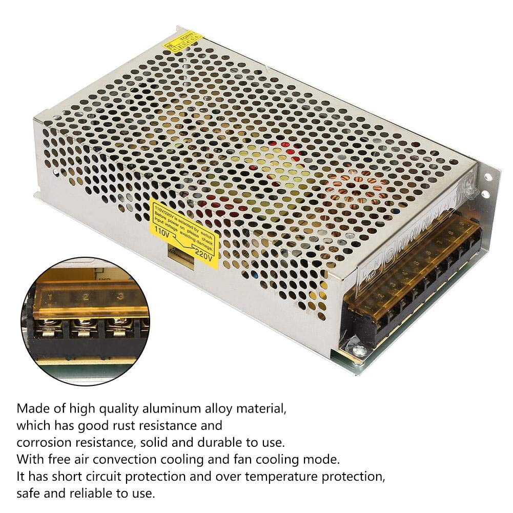Walfront AC110V - Transformateur de Conversion 220V-DC 12V pour CCTV, Radio, Projet Informatique