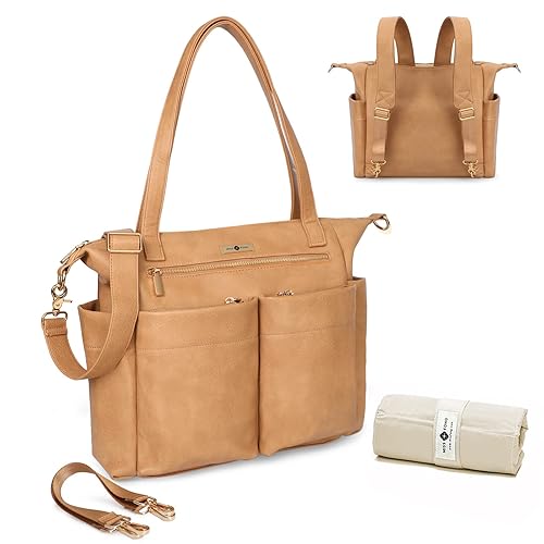 Miniatura 2 de Bolsa de pañales de miss fong Baby Bag de cuero para pañales Mochila y mini bolsa de pañales