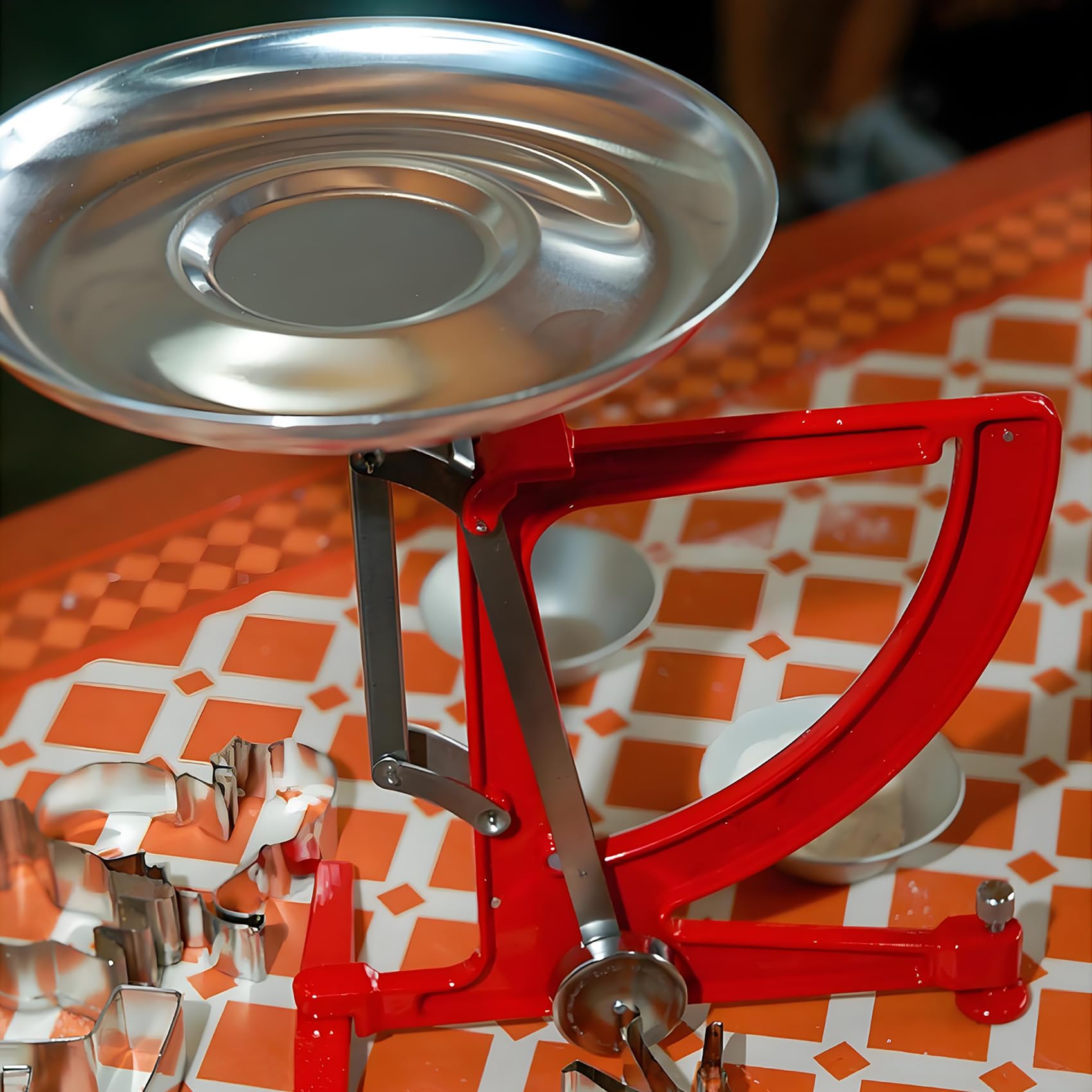 Mechanische Küchenskala, 1 Kg Metallbilanzskala, Skala, Keine Batterie, Mit Edelstahlpendel Und Aluminiumschale Für Wissenschaftliche Forschung, Lebensmittel, Lebensmittel Olive