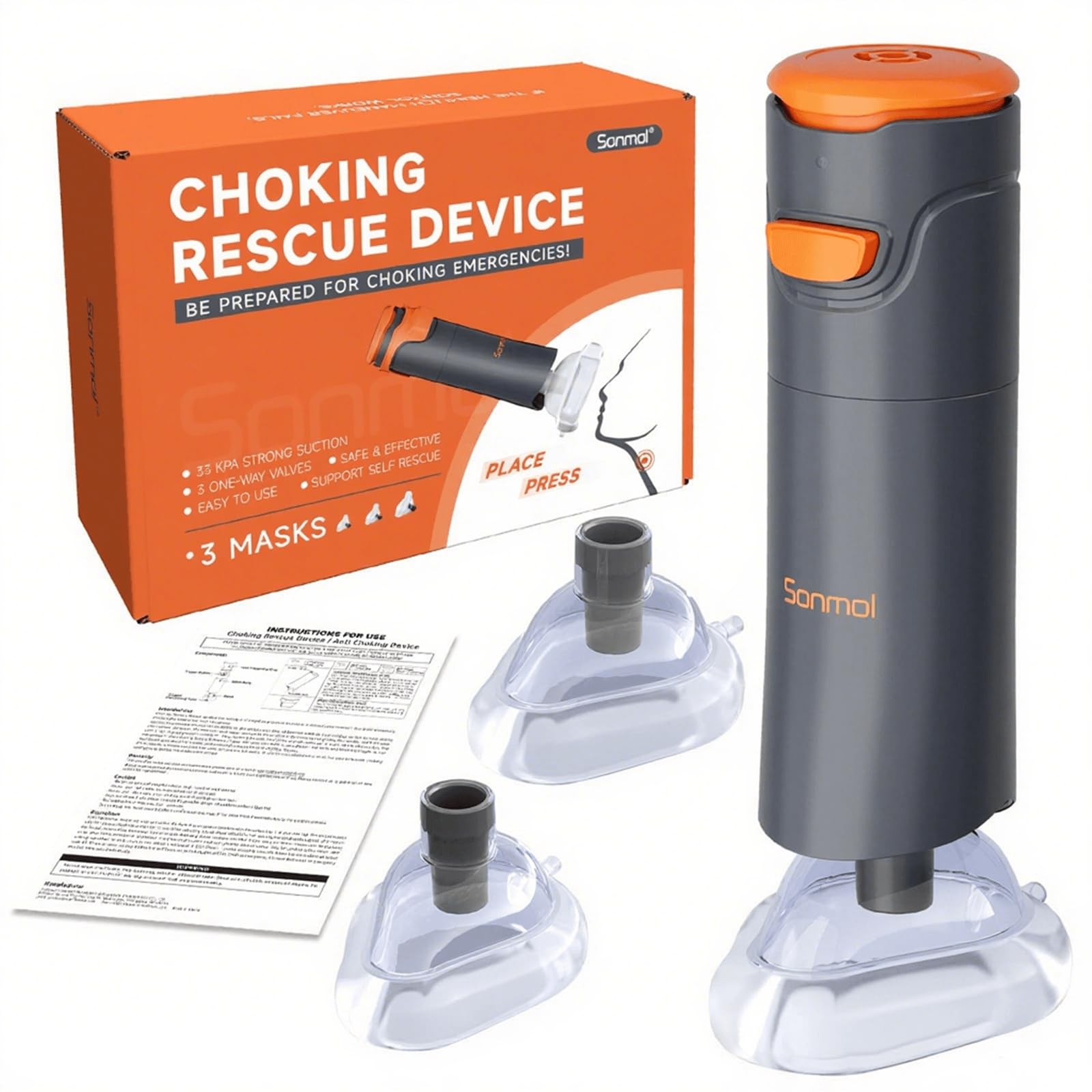 Amazon.co.jp: Lucky Star 窒息吸引器 ライフパック 喉詰まり 吸引 誤