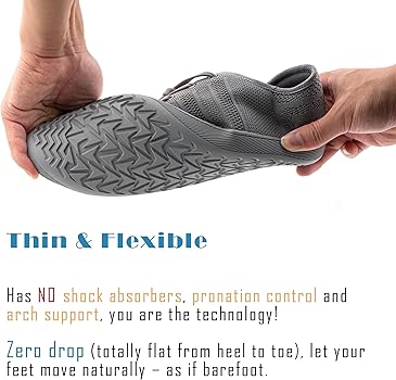 Zapatos Descalzos Unisex con Puntera Ancha y Suela Zero Drop EU36-473