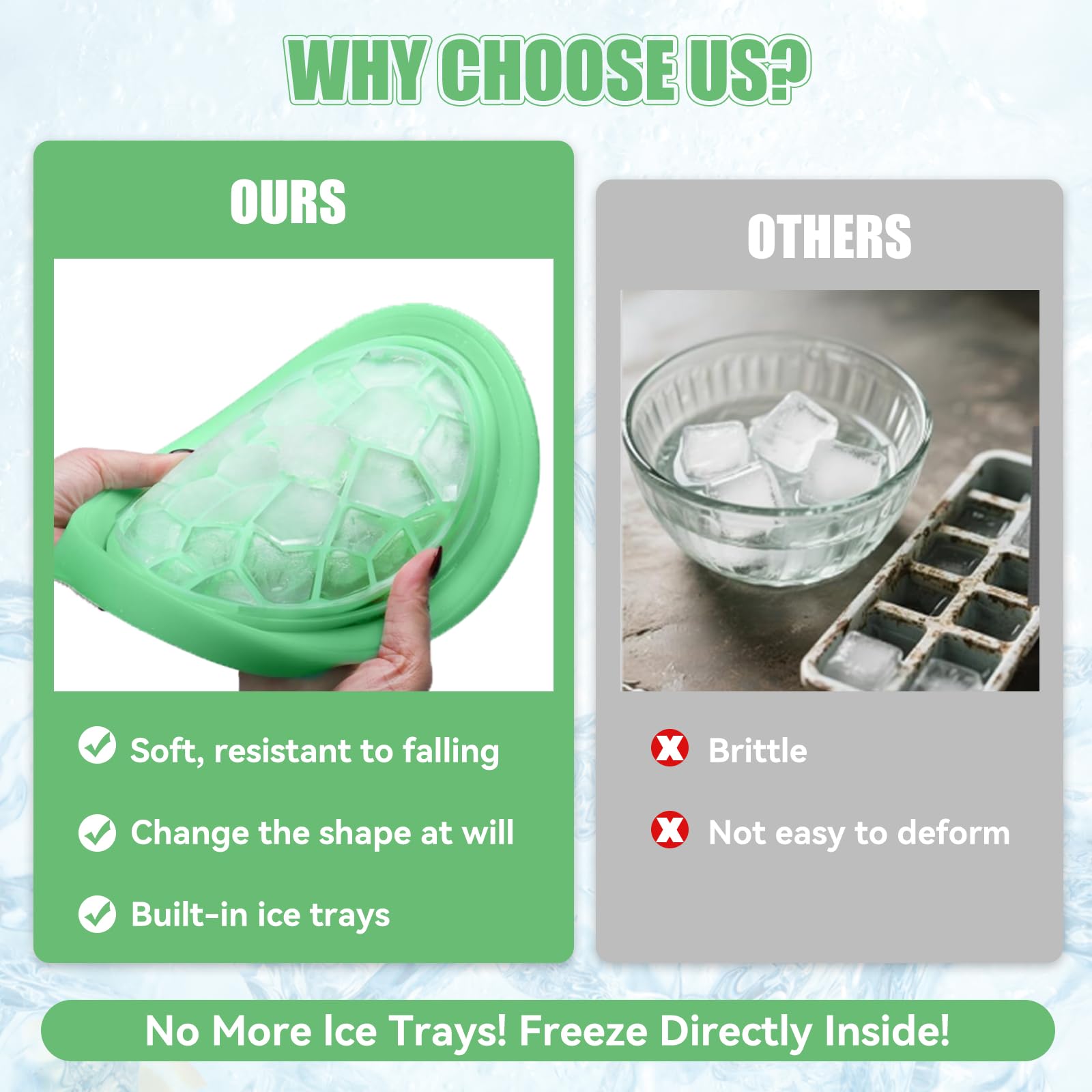 nnOuOnn Silicone Ice Face Bowl, Foldable Facebowl with Built-in Icetray, Quick Cooling for Puffiness Relief Soothe Skin - Image 3