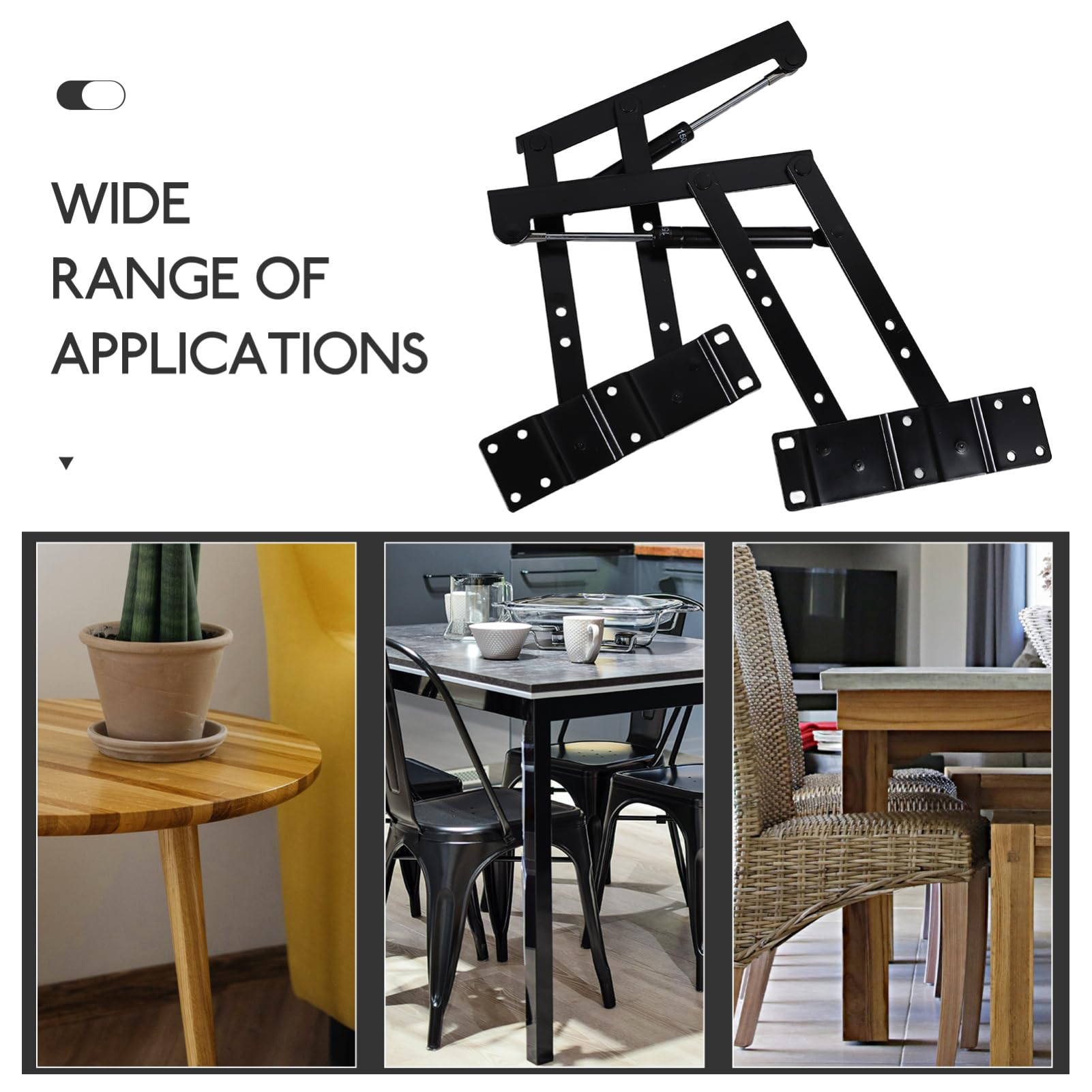 OSALADI Bastidores de Elevación y Soportes Elevadores de Mesa Plegables Estructura Resistente y Mecanismo Hidráulico para Muebles de Salón y Mesas de Café Funcionales