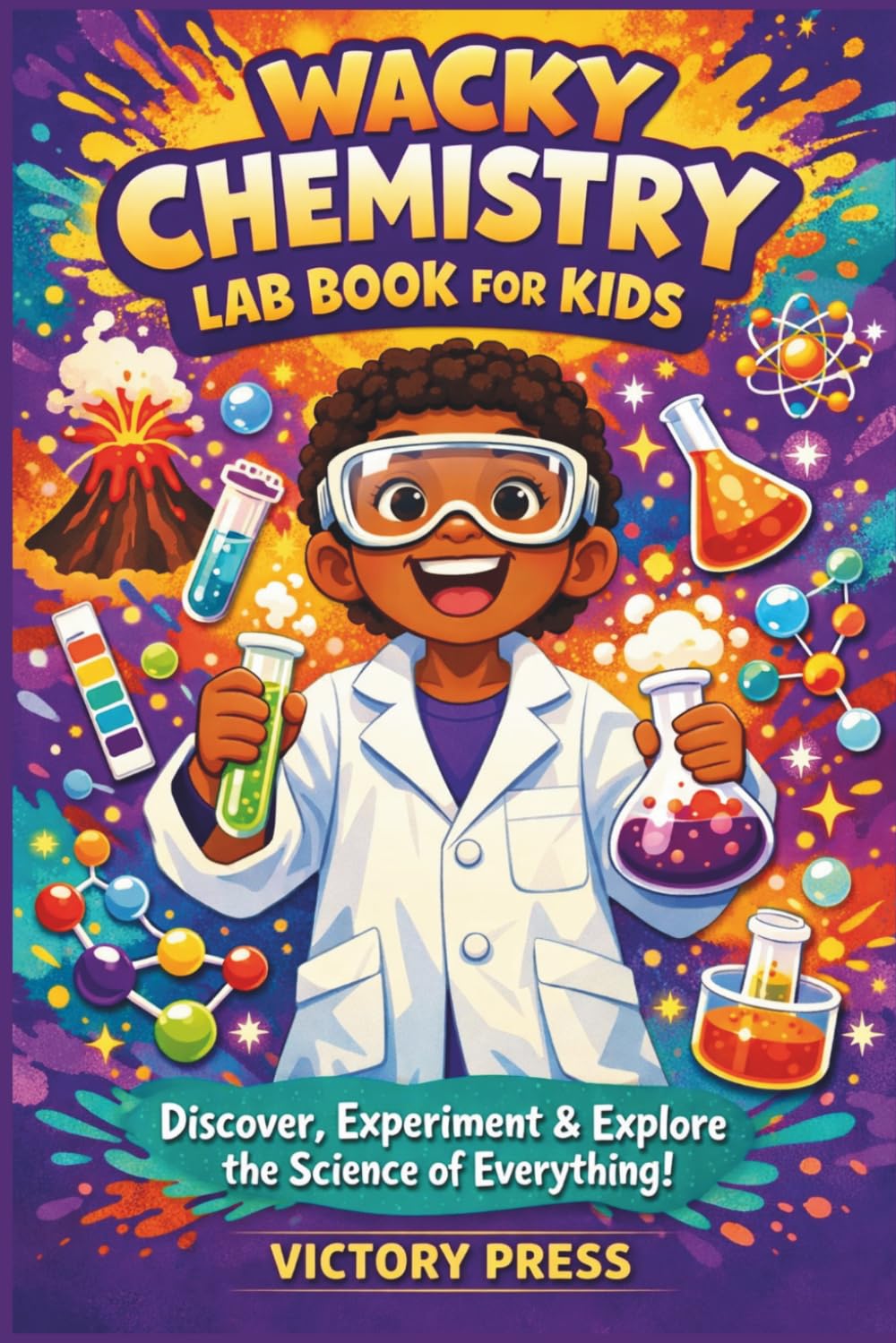 WACKY CHEMISTRY LAB BOOK FOR KIDS: Bubbles, Bangs, and Brilliant Science! For Curious Scientists of All Ages