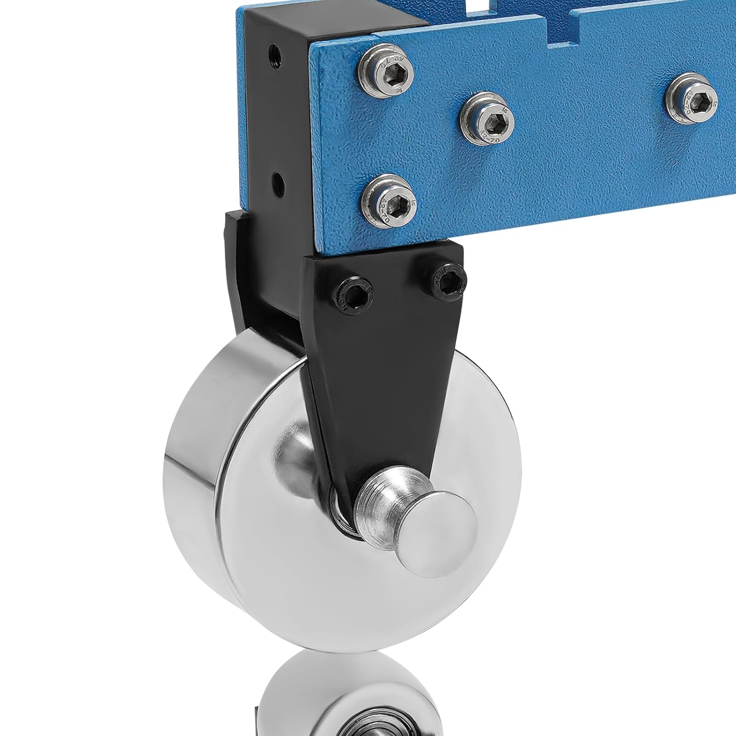 English Wheel, 12" Throat Depth Heavy Duty English Wheel for Metal, 90° Rotatable, 1"/2"/3"/5" Lower Dies, Professional Manual Metal Shaping Manufacturing Tool