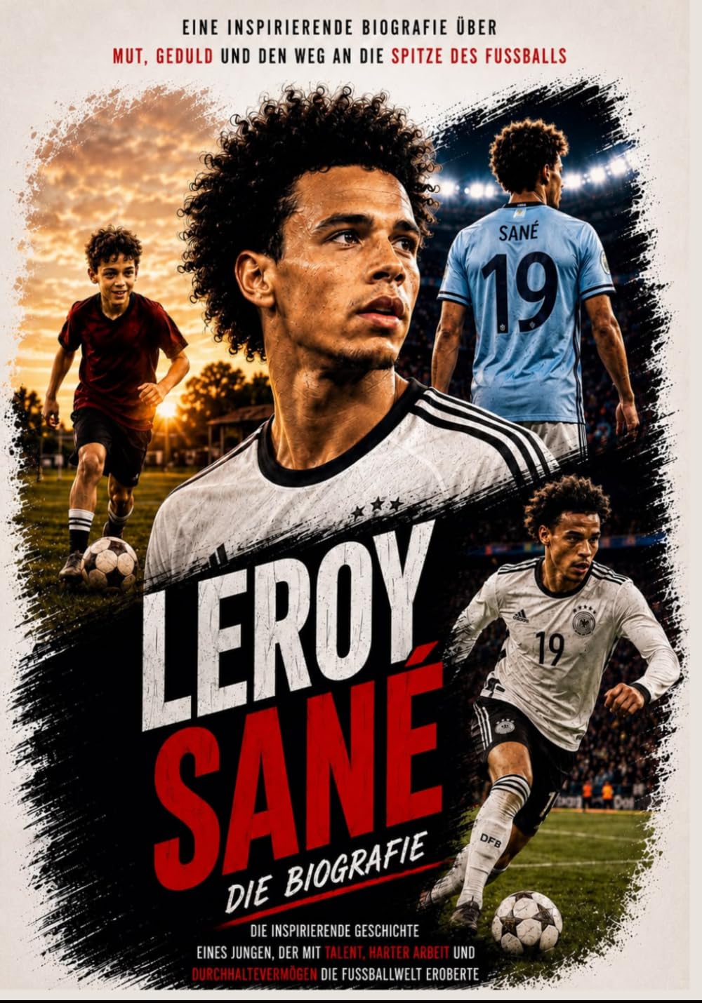 Leroy Sané (Kinderbuch Biografie): Die inspirierende Geschichte eines Jungen, der mit Talent, harter Arbeit und Durchhaltevermögen die Fußballwelt eroberte