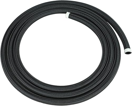 Aikosin Manguera de línea CPE de nailon y acero inoxidable trenzada AN4 4AN de 5 pies para manguera de refrigerante de tamaño de tubo de 14 pulgadas